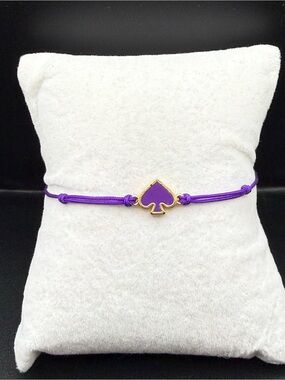 Kate Spade Purple Enamel Spade Cord Bracelet - Women's Jewelry loved once
